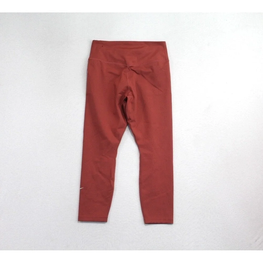 Nike Women Red Leggings Running Dri Fit Active Size Small